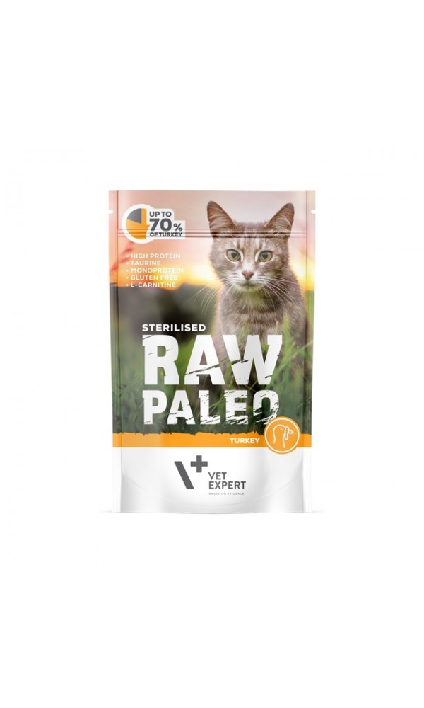 Raw paleo kassi einekotike steril. kalkun 100g