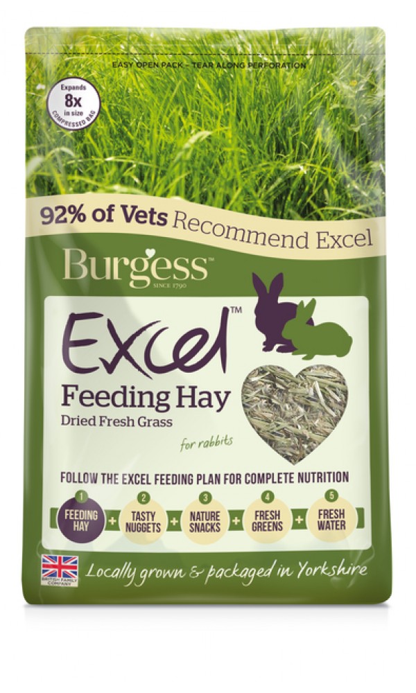 Burgess excel hein dried fresh grass 1kg