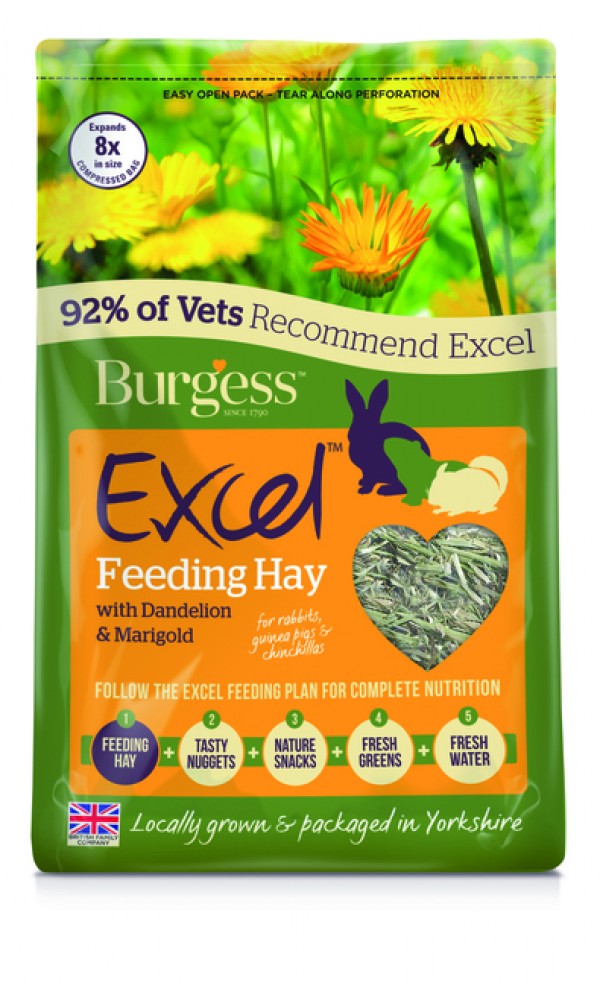 Burgess excel hein dandelion & marigold 1kg