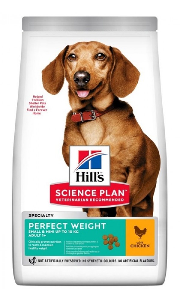 Hills koera täissööt perfect weight small&mini kana 1,5kg