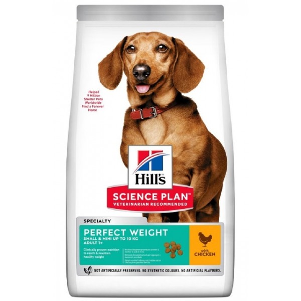 Hills koera täissööt perfect weight small&mini kana 1,5kg