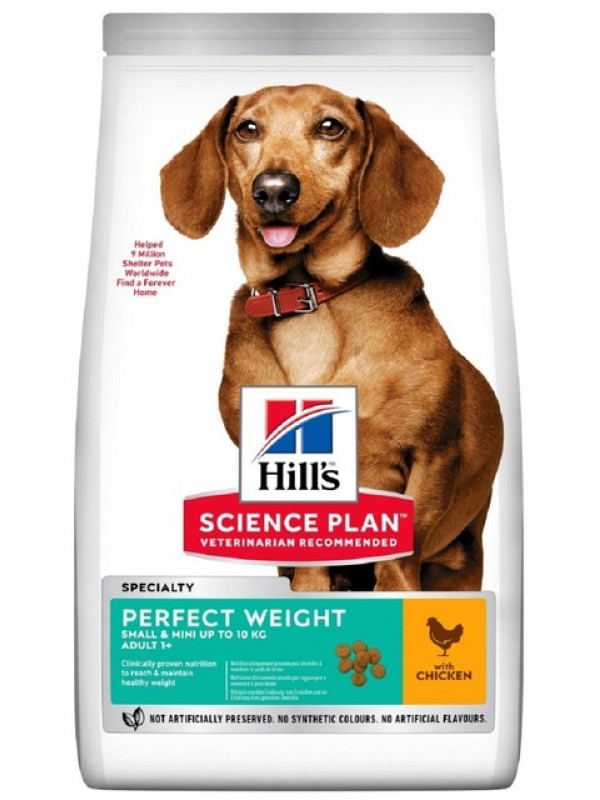 Hills koera täissööt perfect weight small&mini kana 1,5kg