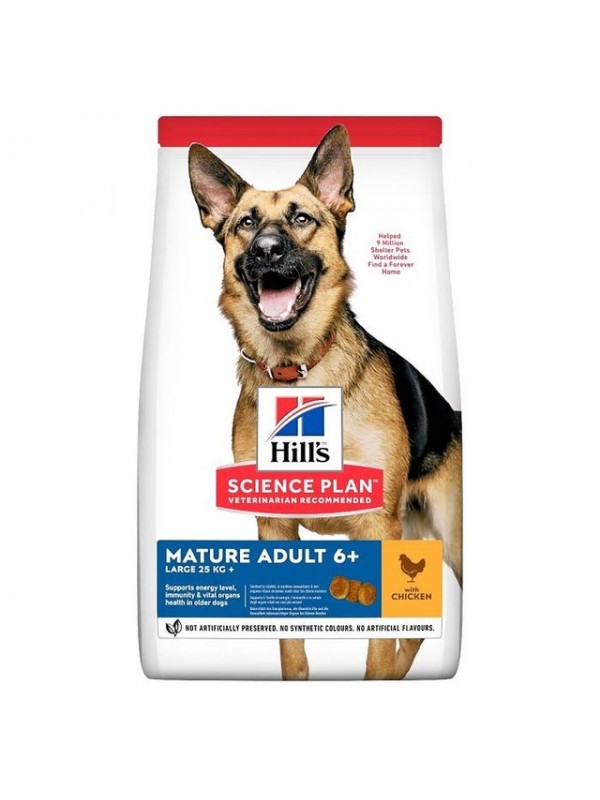 Hills koera täissööt mature suur tõug kana 14kg