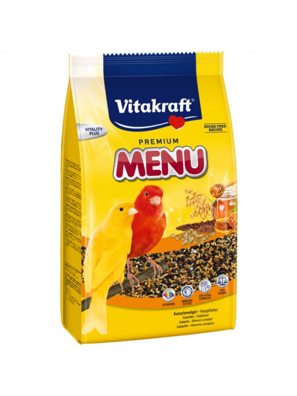 Vitakraft viirpapagoide täissööt premium menu 500g