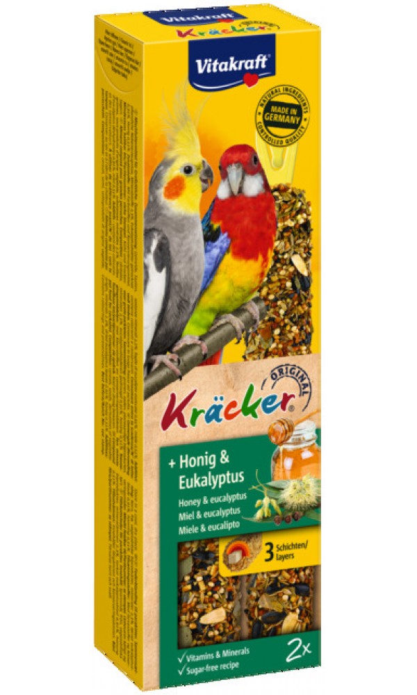 Vitakraft papagoide maius kräcker mesi ja eukalüpt n2