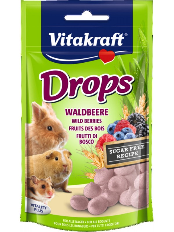 Vitakraft väikelooma maius drops metsamari 75g