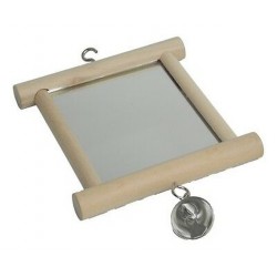 Flamingo lindude mänguasi alice puidust peegel 13x10cm