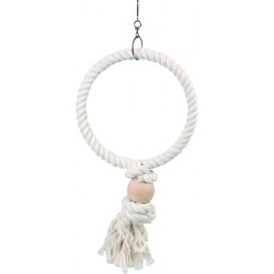 Flamingo lindude mänguasi cage hanger rope ring 24x5x40cm