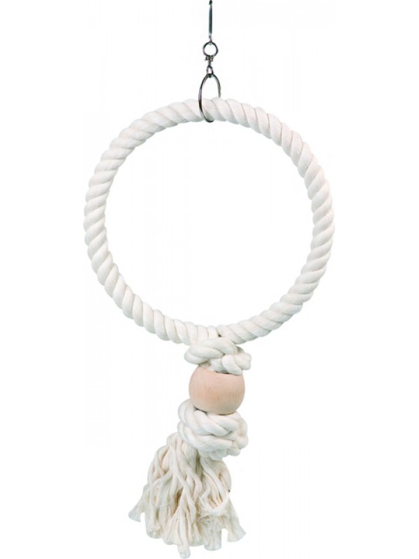 Flamingo lindude mänguasi cage hanger rope ring 24x5x40cm