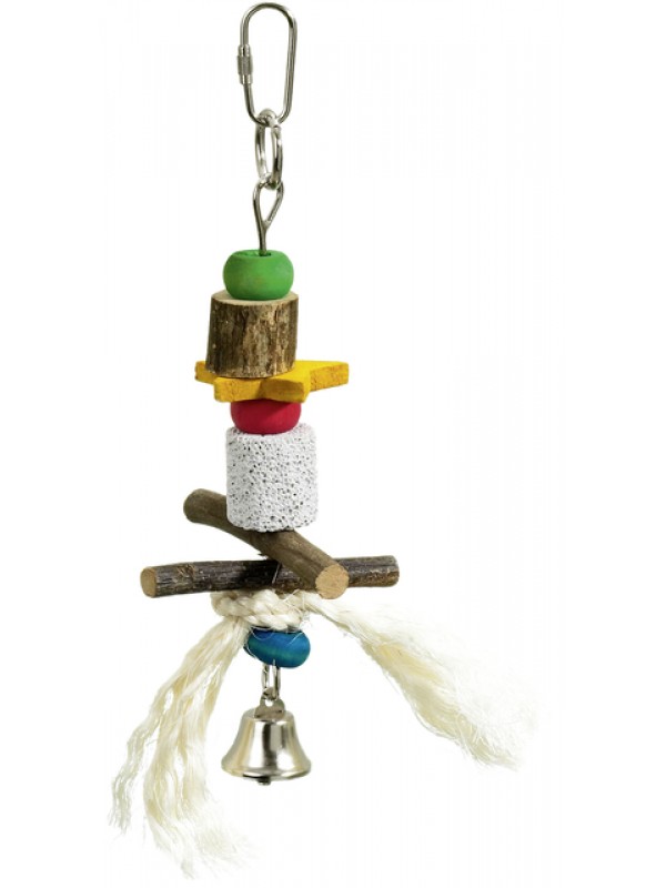 Flamingo lindude mänguasi lava-wood-bell 21cm