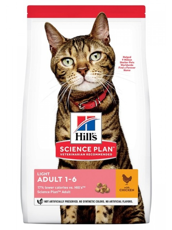 Hills kassi täissööt light kana 3kg