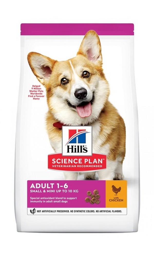 Hills koera täissööt small&mini kana 3kg