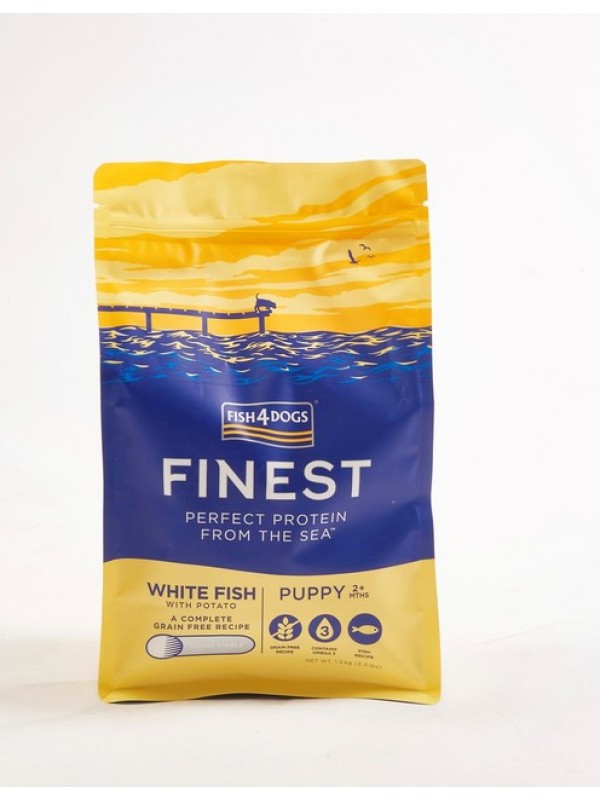 F4d kutsika täissööt valge kala väike graanul 1,5kg