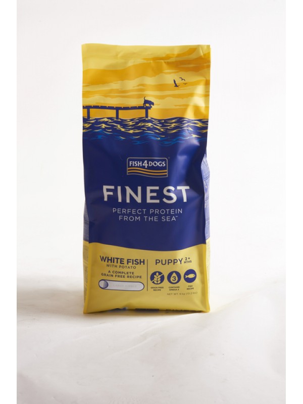 F4d kutsika täissööt valge kala suur graanul 6kg