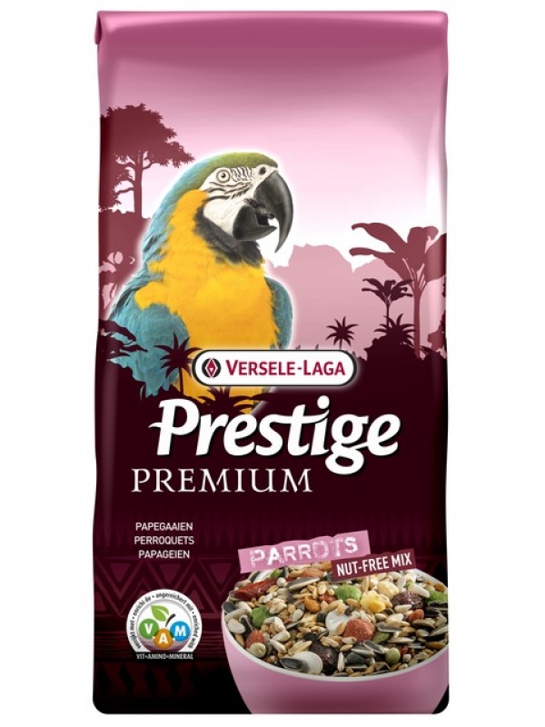 Versele-laga lindude täissööt prem.prestige parrots 2kg