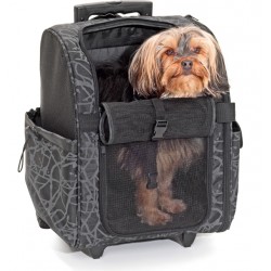 Flamingo koera kandekott 32x29x52 must