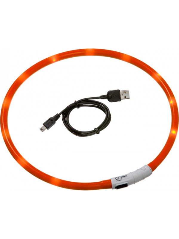 Flamingo koera led kaelarihm visio 70cm (reguleeritav) oranž