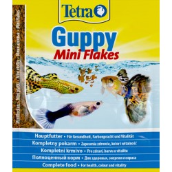 Tetra kalade täissööt guppy mini flakes 12g