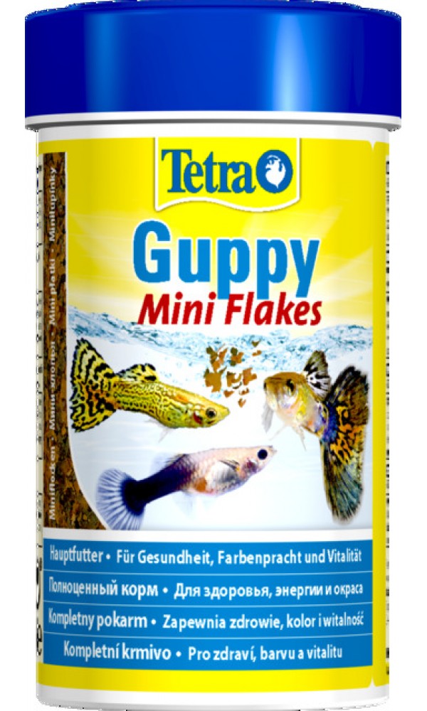 Tetra kalade täissööt guppy mini flakes 100ml