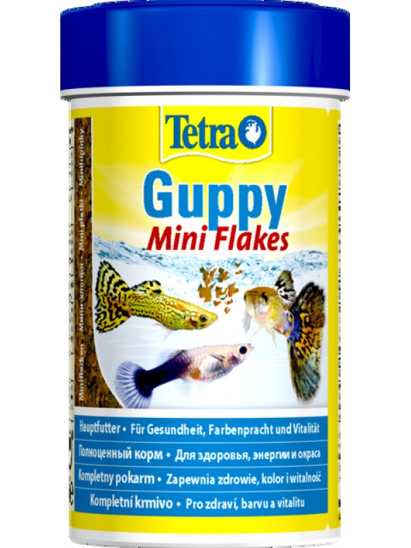 Tetra kalade täissööt guppy mini flakes 100ml