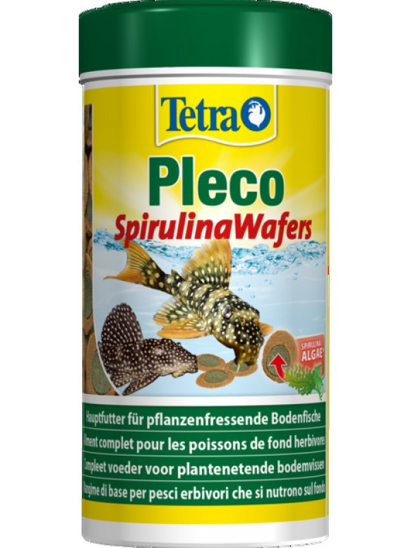 Tetra kalade täissööt pleco spirulina wafers 250ml