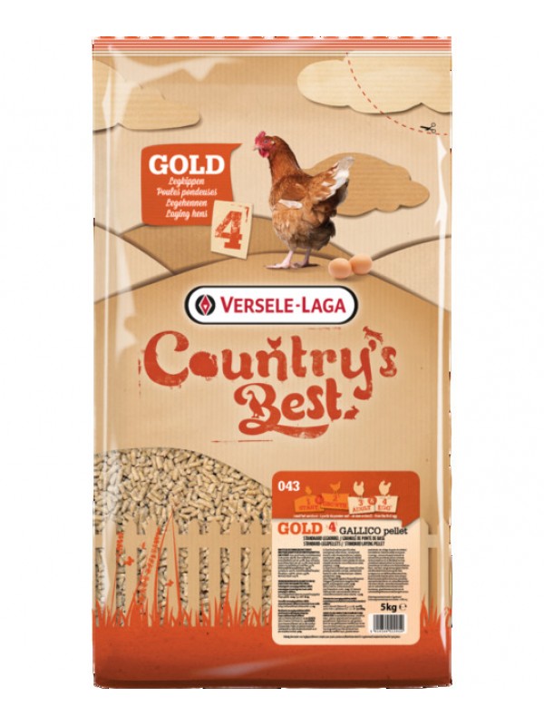 Versele-laga kanade täissööt country's best gold 4 gallico pellet 5kg
