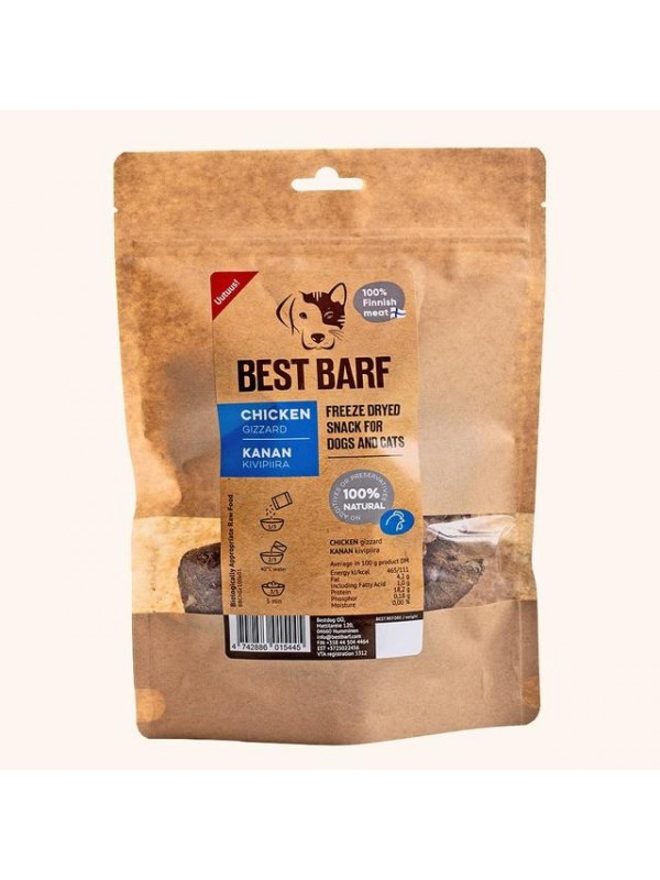 Best barf külmkuivatatud maius kana pugu 100g