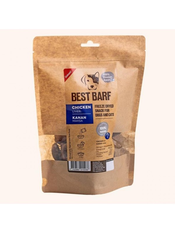 Best barf külmkuivatatud maius kana maks 100g