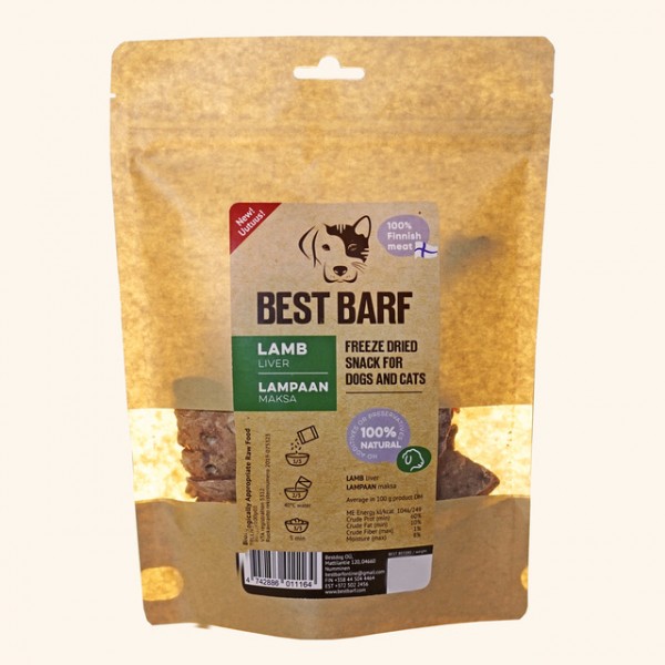 Best barf külmkuivatatud maius lamba maks 100g