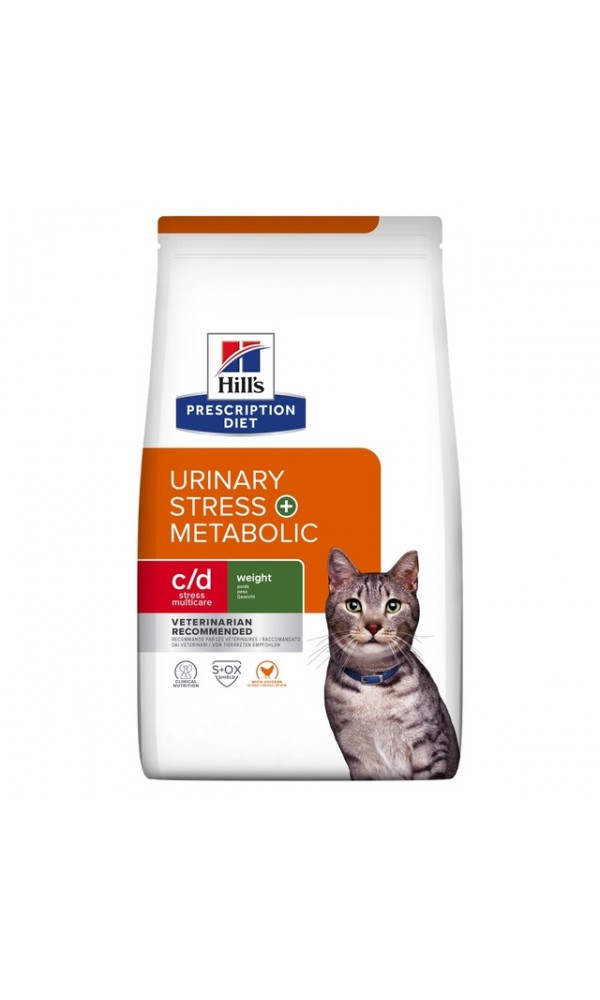 Hills pd kassi täissööt c/d uri stress+meta 1,5kg