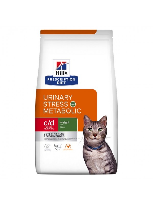 Hills pd kassi täissööt c/d uri stress+meta 1,5kg