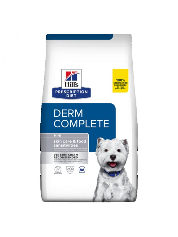 Hills pd koera täissööt derm complete mini 6kg