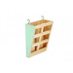 Beeztees väikelooma heinaküna puidust mündiroheline 20x15cm #