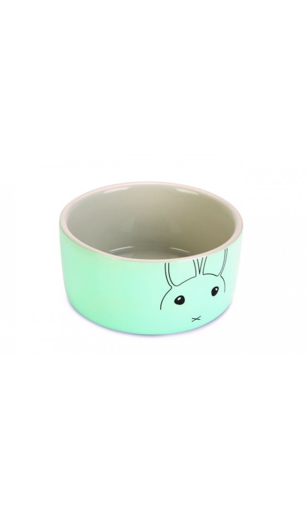 Beeztees küüliku kauss joela hall/mündiroheline 12cm