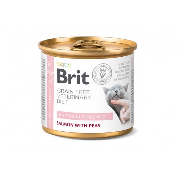 Brit gf ravitoit konserv kassidele hypoallergenic 200g