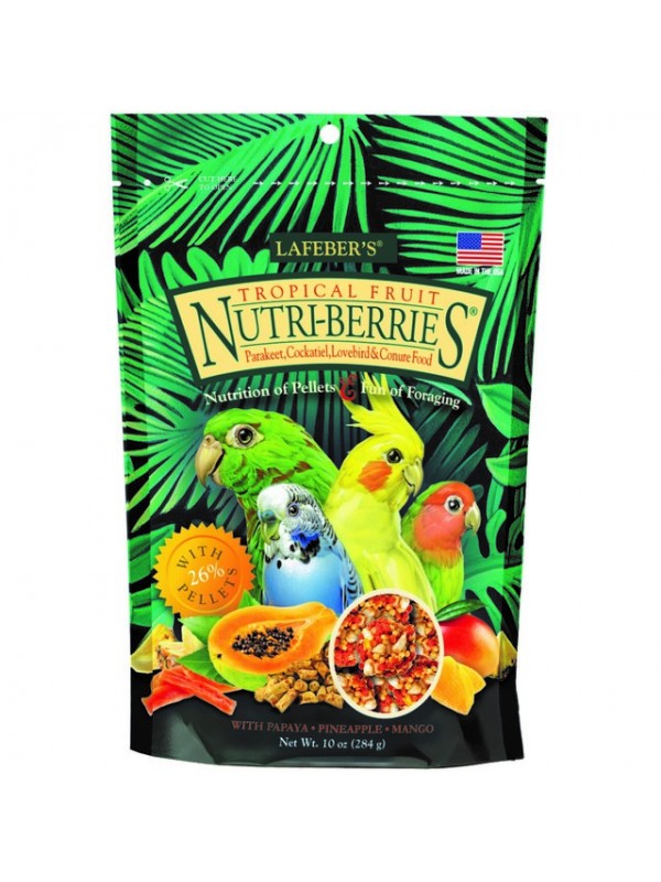 Nutri-berries lindude täissööt tropical fruit cockatiel 284g #