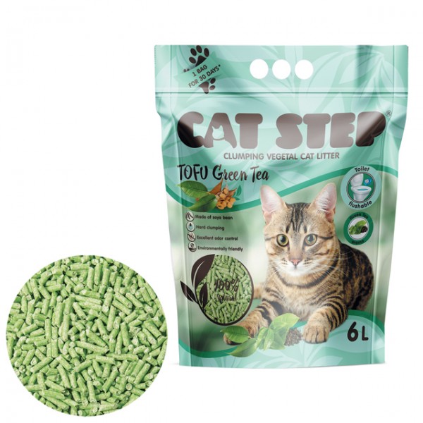 Cat step kassiliiv tofu roheline tee 2,7kg/6l