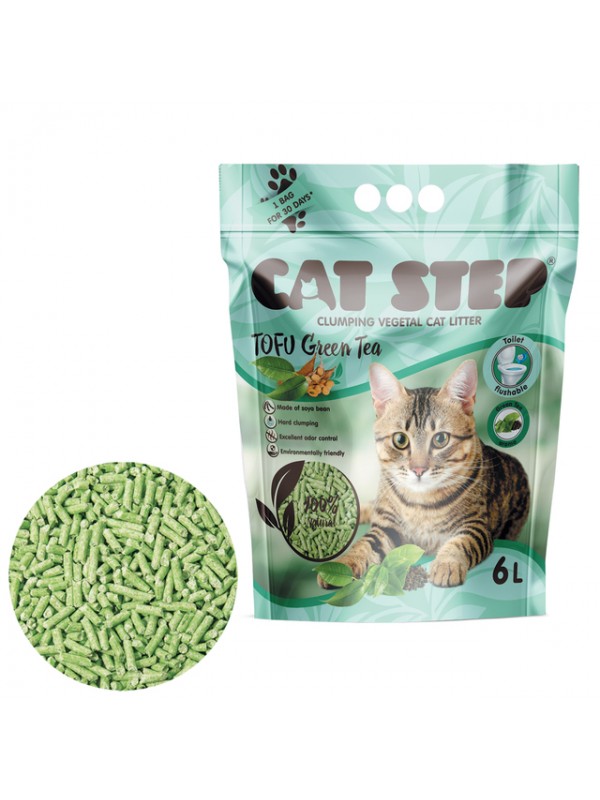 Cat step kassiliiv tofu roheline tee 2,7kg/6l