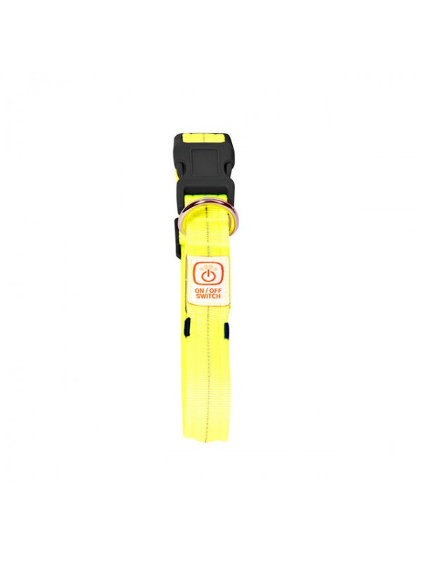 Duvoplus koera kaelarihm usb 50-70cm kollane #