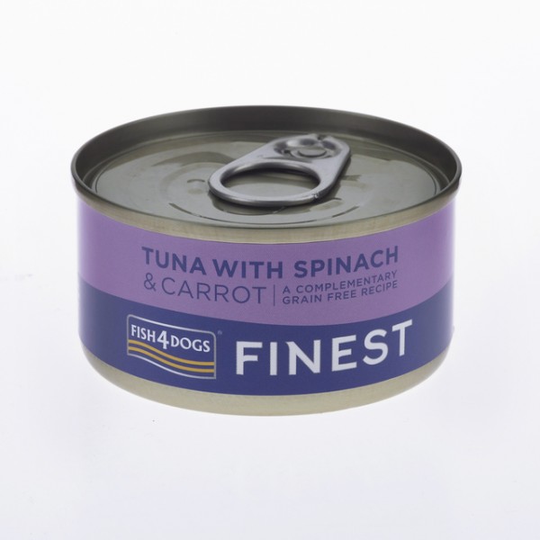 F4d koera konserv tuunikala/porgand/spinat 85g