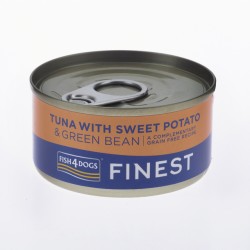 F4d koera konserv tuunikala/bataat/roheline uba 85g