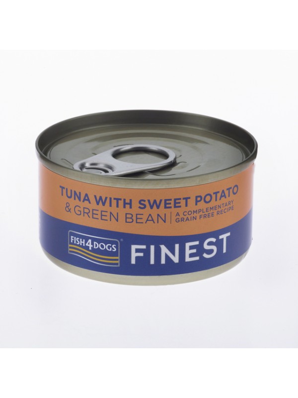 F4d koera konserv tuunikala/bataat/roheline uba 85g