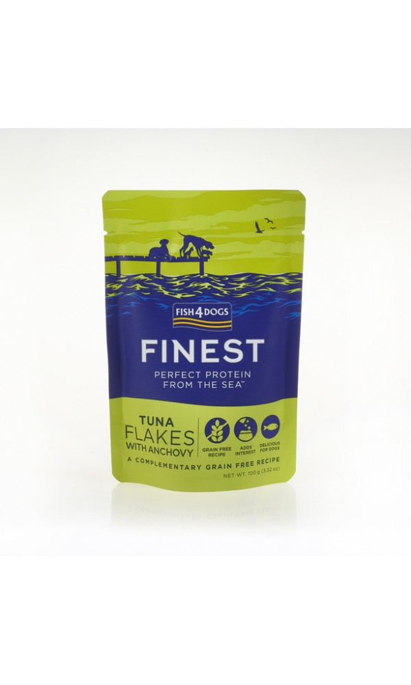 F4d koera einekotike finest flakes tuunikala/anšoovis 100g n1