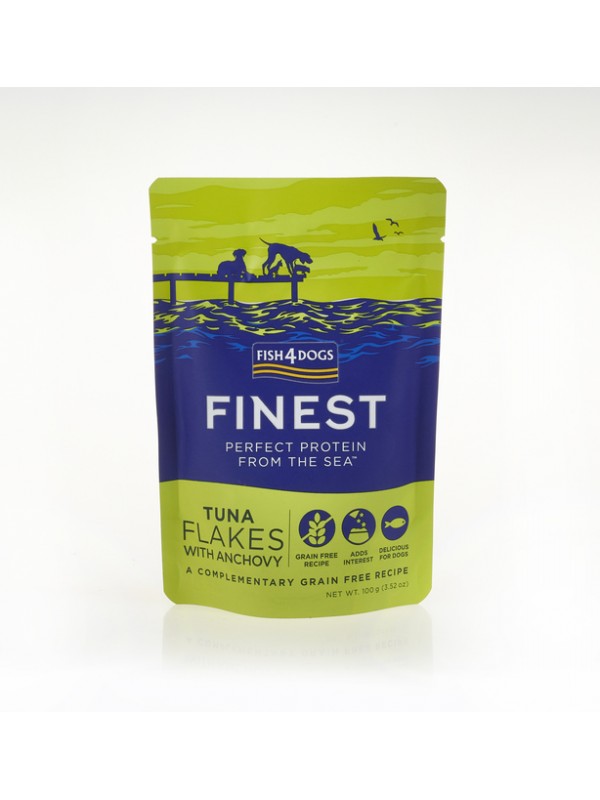 F4d koera einekotike finest flakes tuunikala/anšoovis 100g n1