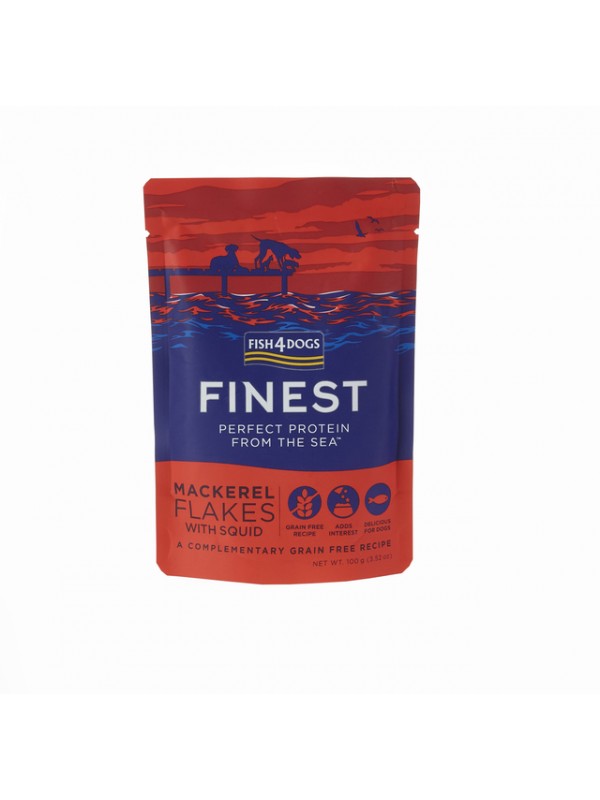 F4d koera einekotike finest flakes makrell/kalmaar 100g n1