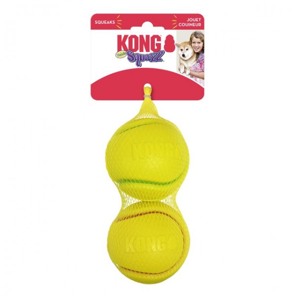 Kong koera mänguasi squeezz tennispallid m 2tk värvivalik