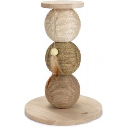 Beeztees dbl kassi kraapimispost globes 34x34x47,5cm  #