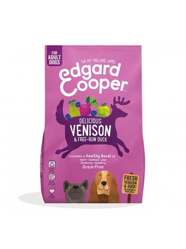 Edgard cooper koera täissööt hirv/part 700g