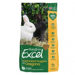 Burgess excel küüliku täissööt oregano 1,5kg