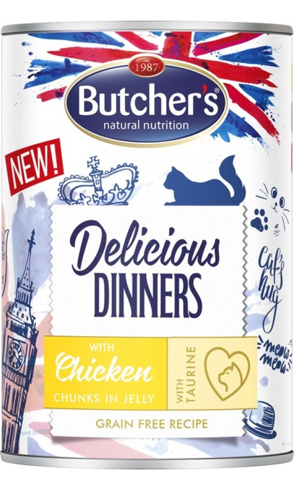 Butchers kassi konserv delic.dinner kana 400g